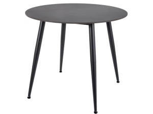 MASA RION NEGRU F90 CU BLAT DIN CERAMICA SI PICIOARE DIN METAL, STIL MODERN