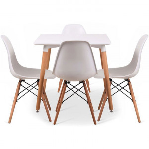 MASA SQUARE 80X80 TUI DIN LEMN SI MDF DESIGN SCANDINAV - Img 4