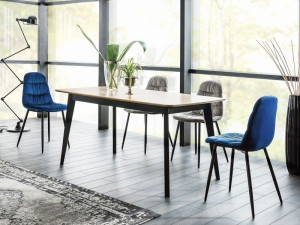 MASA STIL INDUSTRIAL MACAN 160 DIN LEMN, MDF SI FURNIR