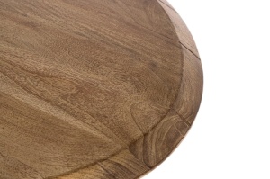 MASA SUFRAGERIE DENIA 200CM, REALIZATA DIN LEMN DE SALCAM SI METAL, CULOARE NATUR/NEGRU, GINER Y COLOMER - Img 4