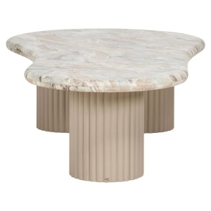 MASUTA DE CAFEA CORONEL, 212369, CONFECTIONATA DIN MDF SI MARMURA DE TORONTO, BEJ/GRI, STIL MODERN - Img 2