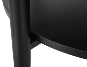 MASUTA DE CAFEA ELLA B, STEJAR/NEGRU MAT, DIN PAL LAMINAT SI METAL, STIL MODERN - Img 3
