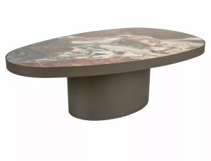 MASUTA DE CAFEA GUSTO A, MARO LUCIOS/CUPRU, BLAT DIN CERAMICA SI METAL, STIL MODERN - Img 4