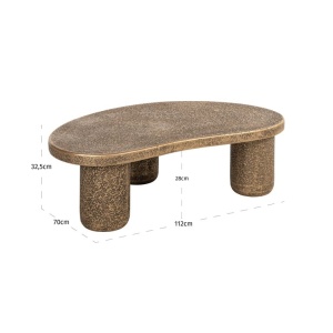MASUTA DE CAFEA KENOBI, 825316, BRONZ, CONFECTIONATA DIN MDF, RICHMOND INTERIORS - Img 4