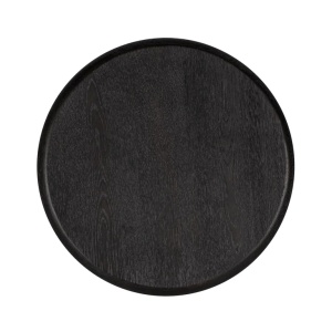 MASUTA DE CAFEA MACARON, 7711, NEGRU RUSTIC, CONFECTIONATA DIN METAL SI LEMN DE STEJAR, STIL MODERN - Img 3