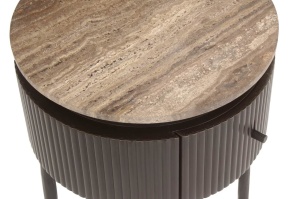 MASUTA DE CAFEA MULTIFUNCTIONALA RUSSO, 214319, CONFECTIONATA DIN MDF, ALAMA SI TRAVERTIN, MARO, STIL MODERN - Img 6