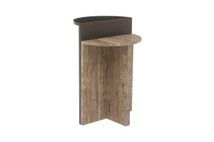 MASUTA DE CAFEA MULTIFUNCTIONALA RUSSO, 214323, CONFECTIONATA DIN MDF, ALAMA SI TRAVERTIN, MARO, STIL MODERN - Img 2