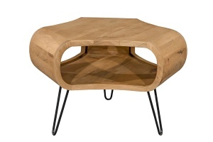 MASUTA DE CAFEA ORGANIC LIVING 70CM, REALIZATA DIN LEMN DE MANGO, CULOARE NATUR, INVICTA INTERIOR
