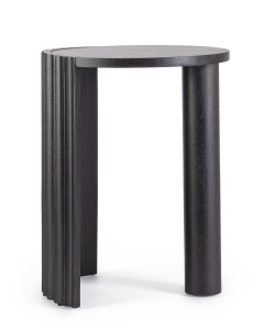 MASUTA DE CAFEA ORISSA 50 NEAGRA, CONFECTIONATA DIN LEMN MASIV DE MANGO, STIL MODERN - Img 2