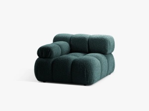 MODUL CANAPEA BELLIS, PE STANGA, BENZINA, CU TAPITERIE DIN TEXTIL BOUCLE ROLF, MICADONI - Img 2