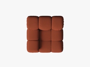 MODUL CANAPEA BELLIS, PE STANGA, CARAMIZIU, CU TAPITERIE DIN TEXTIL 3D SONIC, MICADONI - Img 3