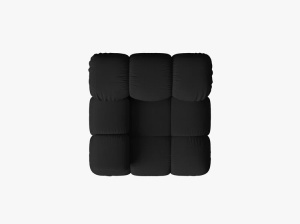MODUL CANAPEA BELLIS, PE STANGA, NEGRU, CU TAPITERIE DIN TEXTIL 3D SONIC, MICADONI - Img 3