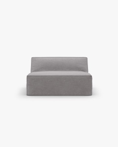MODUL CANAPEA/COLTAR JODIE, 100X99 CM, GRI CALD, TAPITAT CU TAPITERIE DIN TEXTIL STRUCTURAT LINS, MICADONI - Img 2