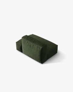 MODUL CANAPEA/COLTAR MARTINA, 133X106 CM, PE DREAPTA, VERDE, TAPITAT CU TAPITERIE DIN TEXTIL CATIFEA VOGUE, MICADONI - Img 3