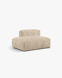 MODUL CANAPEA/COLTAR MARTINA, 133X106 CM, PE STANGA, BEJ DESCHIS, TAPITAT CU TAPITERIE DIN TEXTIL COORDOI TILIA, MICADONI - Img 2