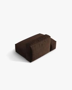 MODUL CANAPEA/COLTAR MARTINA, 133X106 CM, PE STANGA, CIOCOLATIU, TAPITAT CU TAPITERIE DIN TEXTIL CATIFEA VOGUE, MICADONI - Img 3