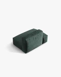 MODUL CANAPEA/COLTAR MARTINA, 133X106 CM, PE STANGA, VERDE MUSCHI, TAPITAT CU TAPITERIE DIN TEXTIL CATIFEA VOGUE, MICADONI - Img 3
