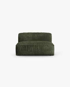 MODUL CANAPEA/COLTAR MARTINA, 76X130 CM, VERDE, TAPITAT CU TAPITERIE DIN TEXTIL CATIFEA VOGUE, MICADONI