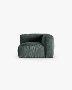 MODUL CANAPEA/COLTAR MARTINA, 90X120 CM, VERDE MUSCHI, TAPITAT CU TAPITERIE DIN TEXTIL CATIFEA VOGUE, MICADONI