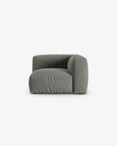 MODUL CANAPEA/COLTAR MARTINA, 90X120 CM, VERDE MUSCHI, TAPITAT CU TAPITERIE DIN TEXTIL STRUCTURAT BOSTON, MICADONI