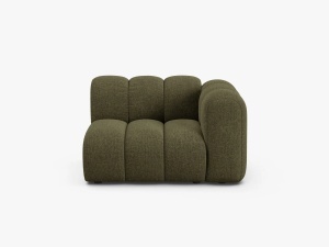 MODUL CANAPEA LUPIN, 114 CM, PE DREAPTA, VERDE, CU TAPITERIE DIN TEXTIL CHENILLE EDEN, MICADONI