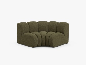 MODUL CANAPEA LUPIN, 185 CM, VERDE, CU TAPITERIE DIN TEXTIL CHENILLE EDEN, MICADONI
