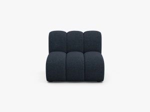 MODUL CANAPEA LUPIN, 90 CM, ALBASTRU MARIN, CU TAPITERIE DIN TEXTIL CHENILLE EDEN, MICADONI