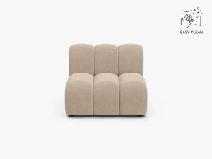 MODUL CANAPEA LUPIN, 90 CM, BEJ, CU TAPITERIE DIN TEXTIL CATIFEA VENUS, MICADONI