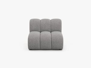 MODUL CANAPEA LUPIN, 90 CM, GRI DESCHIS, CU TAPITERIE DIN TEXTIL CHENILLE EDEN, MICADONI