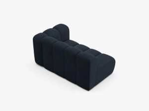MODUL CANAPEA LUPIN, PE DREAPTA, 144 CM, ALBASTRU MARIN, CU TAPITERIE DIN TEXTIL CHENILLE EDEN, MICADONI - Img 3