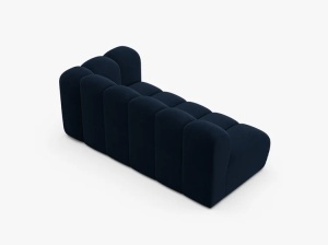 MODUL CANAPEA LUPIN, PE DREAPTA, 173 CM, ALBASTRU ROYAL, CU TAPITERIE DIN TEXTIL CATIFEA SALVADOR, MICADONI - Img 3