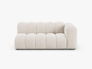 MODUL CANAPEA LUPIN, PE DREAPTA, 173 CM, BEJ DESCHIS, CU TAPITERIE DIN TEXTIL CHENILLE EDEN, MICADONI