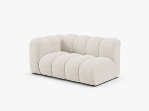 MODUL CANAPEA LUPIN, PE STANGA, 144 CM, BEJ DESCHIS, CU TAPITERIE DIN TEXTIL CHENILLE EDEN, MICADONI - Img 2