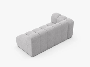 MODUL CANAPEA LUPIN, PE STANGA, 173 CM, GRI DESCHIS, CU TAPITERIE DIN TEXTIL BOUCLE BALOO, MICADONI - Img 3