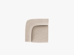 MODUL CANAPEA MILEY, BEJ, CU TAPITERIE DIN TEXTIL CHENILLE EDEN, MICADONI - Img 4