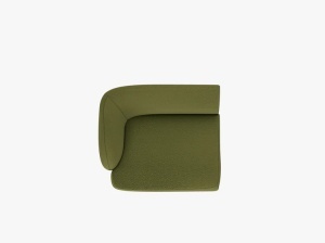 MODUL CANAPEA MILEY, PE STANGA, CU TAPITERIE DIN TEXTIL BOUCLE BALOO, MICADONI - Img 3