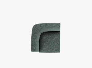 MODUL CANAPEA MILEY, VERDE BENZINA, CU TAITERIE DIN TEXTIL CHENILLE HAGA, MICADONI - Img 4