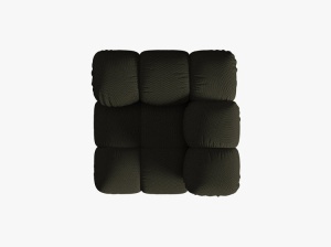 MODUL COLTAR BELLIS, VERDE AMAZON, CU TAPITERIE DIN TEXTIL 3D SONIC, MICADONI - Img 3
