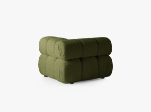 MODUL COLTAR BELLIS, VERDE, CU TAPITERIE DIN TEXTIL BOUCLE ROLF, MICADONI - Img 3