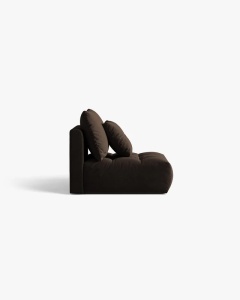 MODUL COLTAR/CANAPEA BLOOM, MARO INCHIS, CU TAPITERIE DIN TEXTIL CATIFEA BLUVEL, MICADONI - Img 3