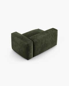 MODUL COLTAR/CANAPEA MARTINA, 120X160 CM, PE DREAPTA, ADANCIME SCAUN 90 CM, VERDE, TAPITAT CU TAPITERIE DIN TEXTIL CATIFEA VOGUE, MICADONI - Img 3