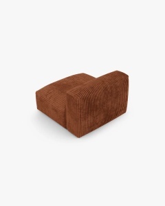 MODUL COLTAR/CANAPEA MARTINA, 120X92 CM, ADANCIME SCAUN 90 CM, CARAMIZIU, TAPITAT CU TAPITERIE DIN TEXTIL CORDOI TILIA, MICADONI - Img 3