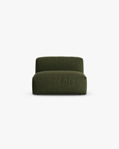 MODUL COLTAR/CANAPEA MARTINA, 120X92 CM, ADANCIME SCAUN 90 CM, VERDE, TAPITAT CU TAPITERIE DIN TEXTIL STRUCTURAT BOSTON, MICADONI
