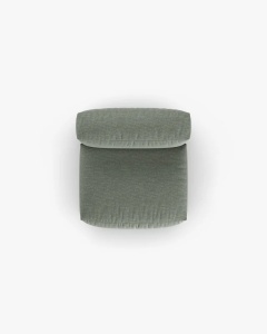 MODUL COLTAR/CANAPEA MARTINA, 120X92 CM, ADANCIME SCAUN 90 CM, VERDE MUSCHI, TAPITAT CU TAPITERIE DIN TEXTIL STRUCTURAT BOSTON, MICADONI - Img 4