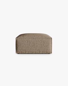 MODUL COLTAR/CANAPEA NURIA CAPPUCINO, 85X85 CM, TAPITAT CU TAPITERIE DIN TEXTIL BOUCLE MONET, MICADONI