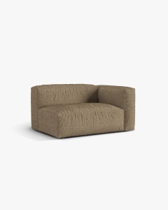 MODUL COTIERA CANAPEA/COLTAR MARTINA, 160X106 CM, PE DREAPTA, CAPPUCCINO, TAPITAT CU TAPITERIE DIN TEXTIL BOUCLE MONET, MICADONI - Img 2