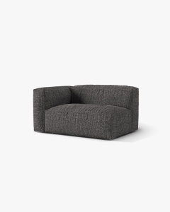 MODUL COTIERA CANAPEA/COLTAR MARTINA, 160X106 CM, PE STANGA, GRI ANTRACIT, TAPITAT CU TAPITERIE DIN TEXTIL BOUCLE MONET, MICADONI - Img 2