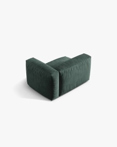 MODUL LATERAL PENTRU CANAPEA MARTINA, PE DREAPTA, VERDE MUSCHI, TAPITAT CU TAPITERIE DIN TEXTIL CATIFEA VOGUE, MICADONI - Img 3
