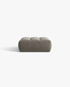 MODUL POUF CANAPEA BLOOM, GRI, 107X99 CM, CU TAPITERIE DIN TEXTIL CATIFEA CASINO, MICADONI