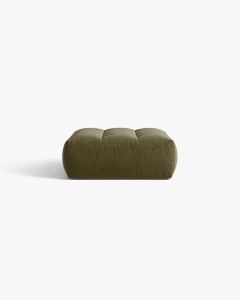 MODUL POUF CANAPEA BLOOM, VERDE DESCHIS, 107X99 CM, CU TAPITERIE DIN TEXTIL CATIFEA CASINO, MICADONI